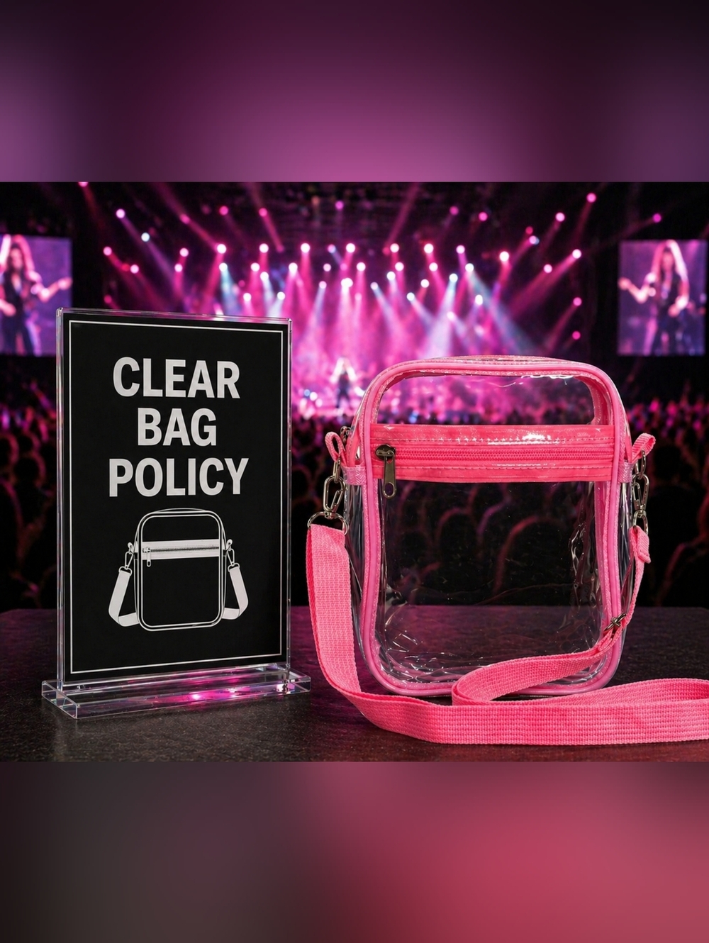 PVC Clear Messenger Bag